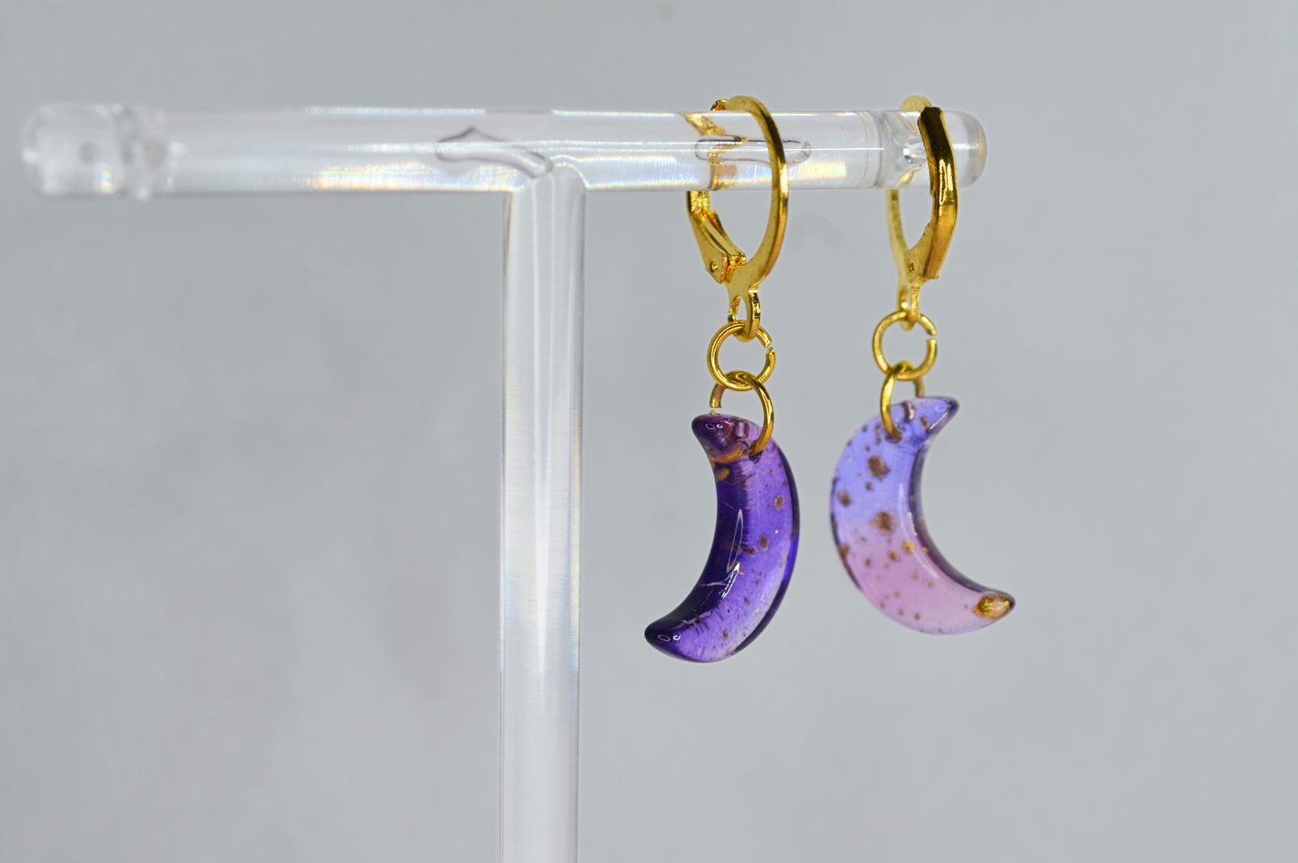 Celestial Crescent Moon Earrings - Available in many colors