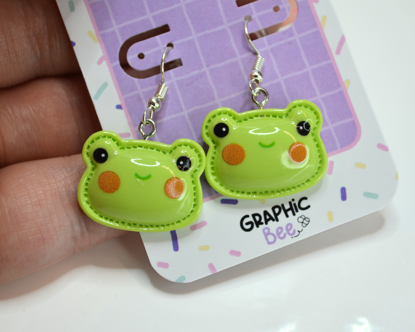 Froggy Face Earrings