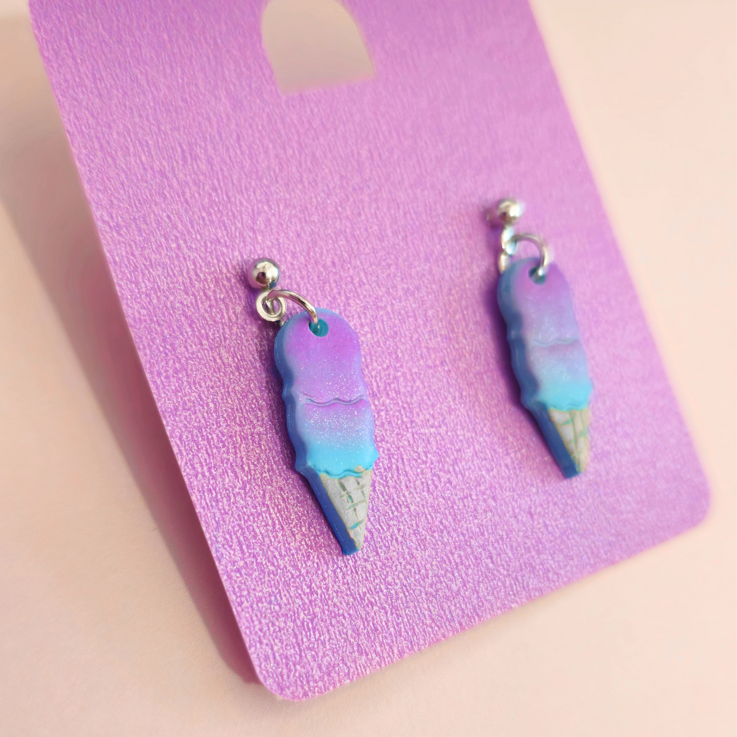 Sweet Scoop Ice Cream Cone Earrings