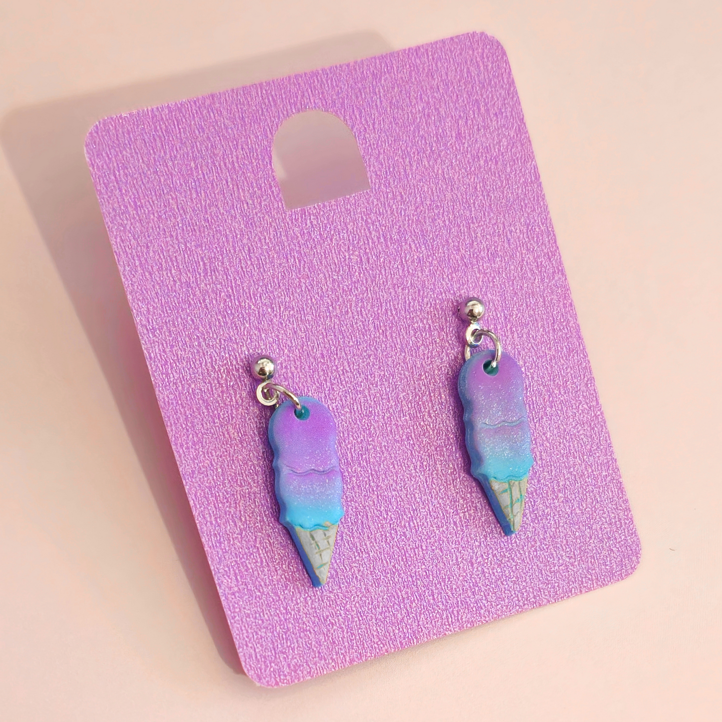 Sweet Scoop Ice Cream Cone Earrings