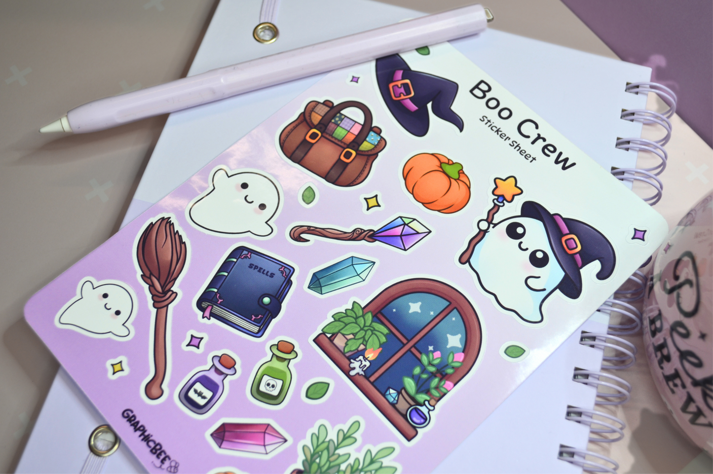 Boo Crew Sticker Sheet