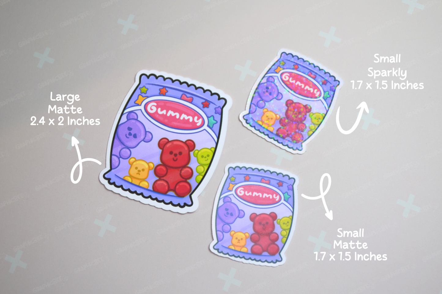 Jelly Bear Packet Sticker