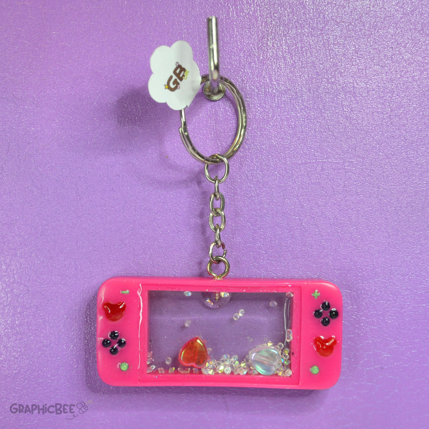 Game Console Sensory Shaker Resin Keyring