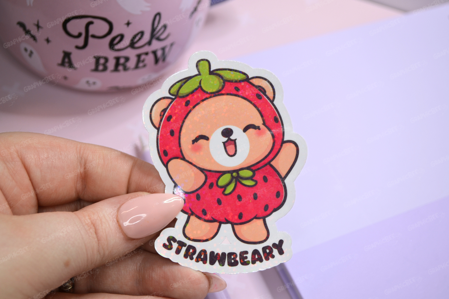 Strawbeary Sticker