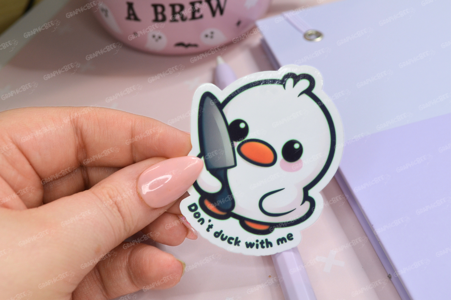 Don't Duck With Me Sticker