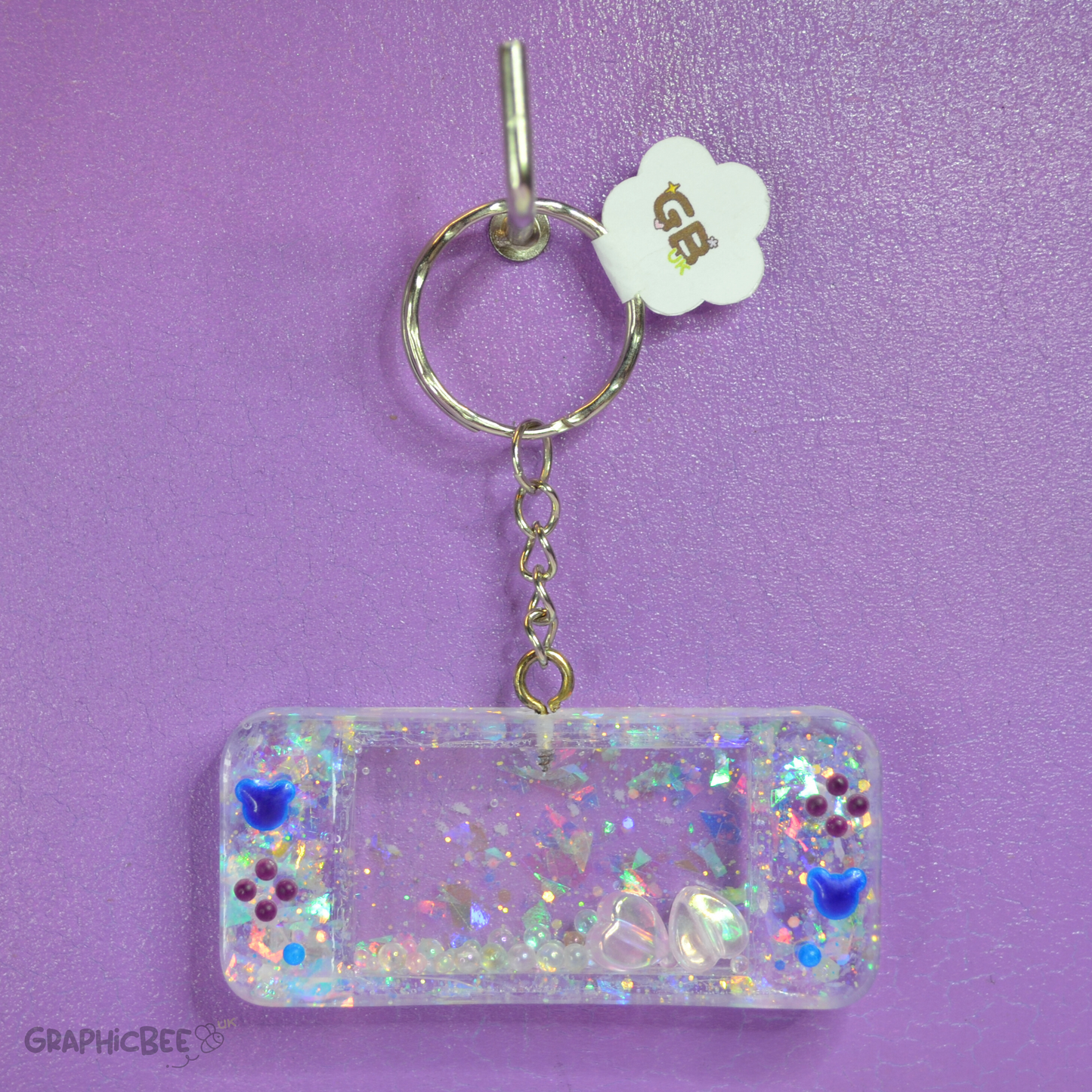 Game Console Sensory Shaker Resin Keyring