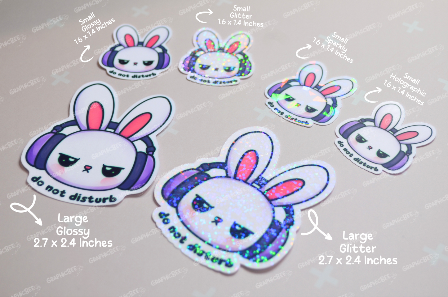 Do Not Disturb Bunny Sticker