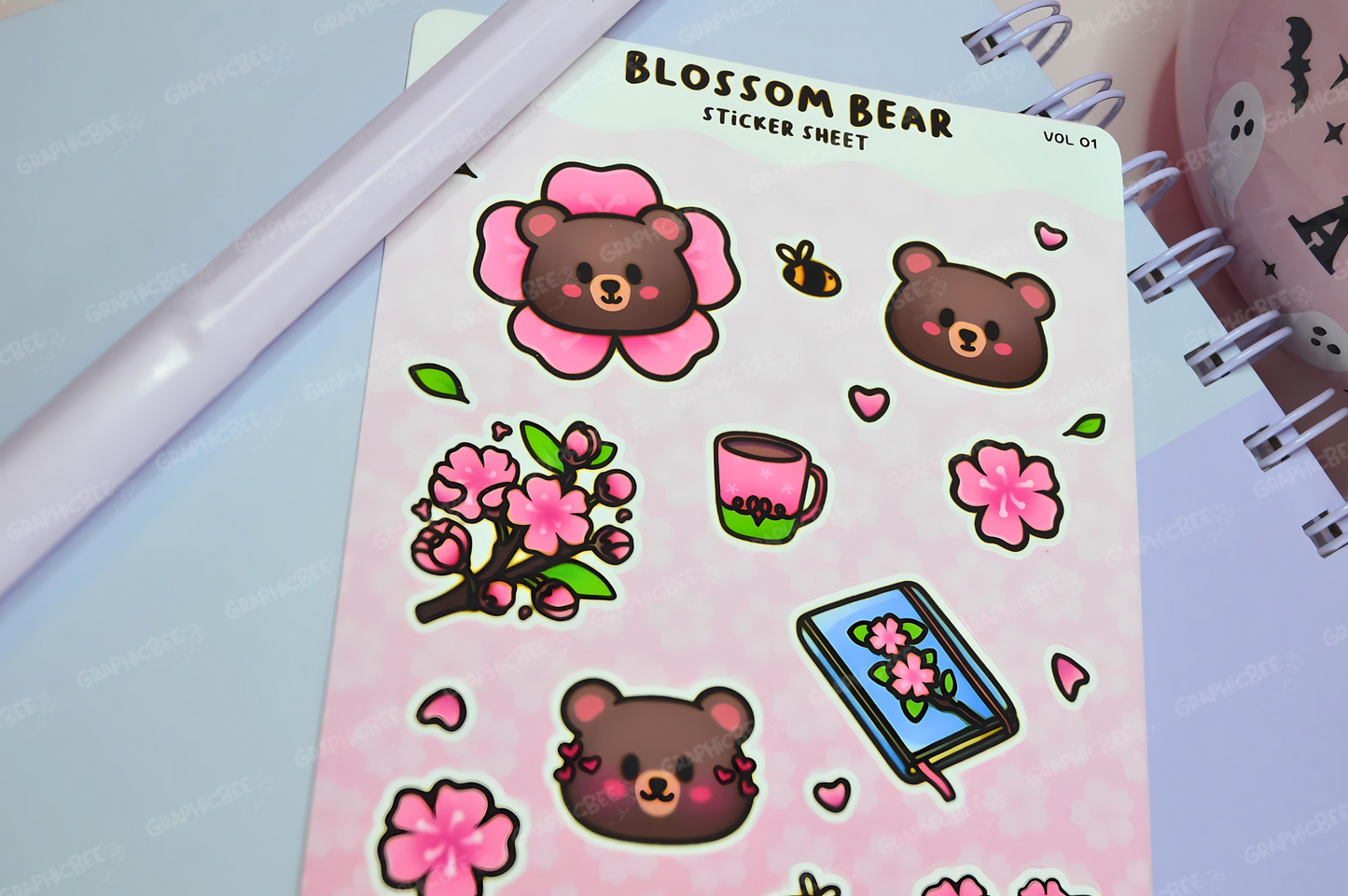 Blossom Bear Sticker Sheet