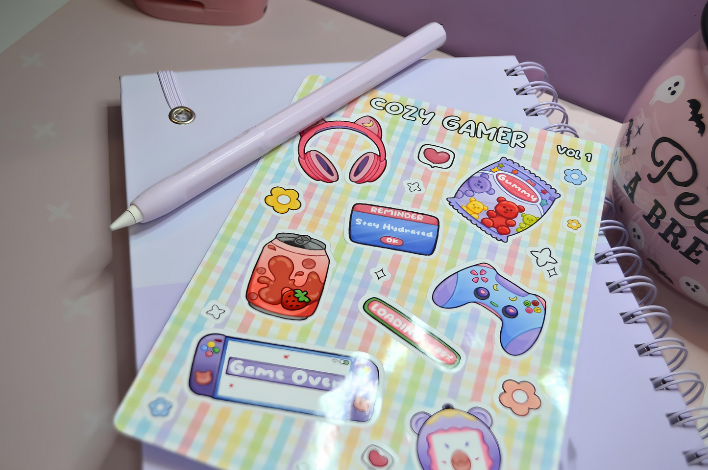 Cozy Gamer Sticker Sheet