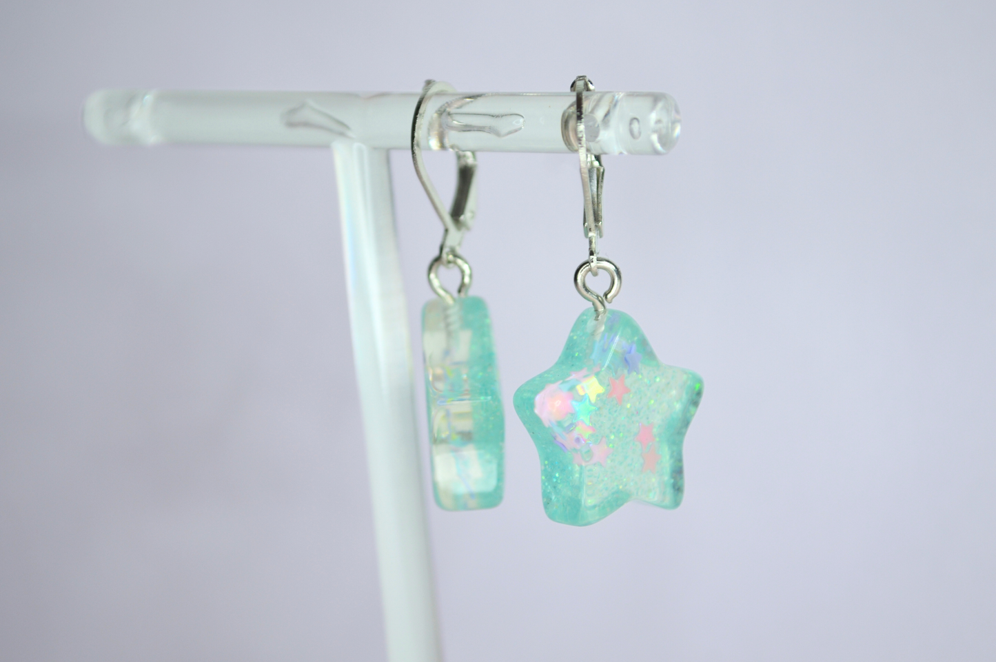 Sparkling Star Glitter Earrings