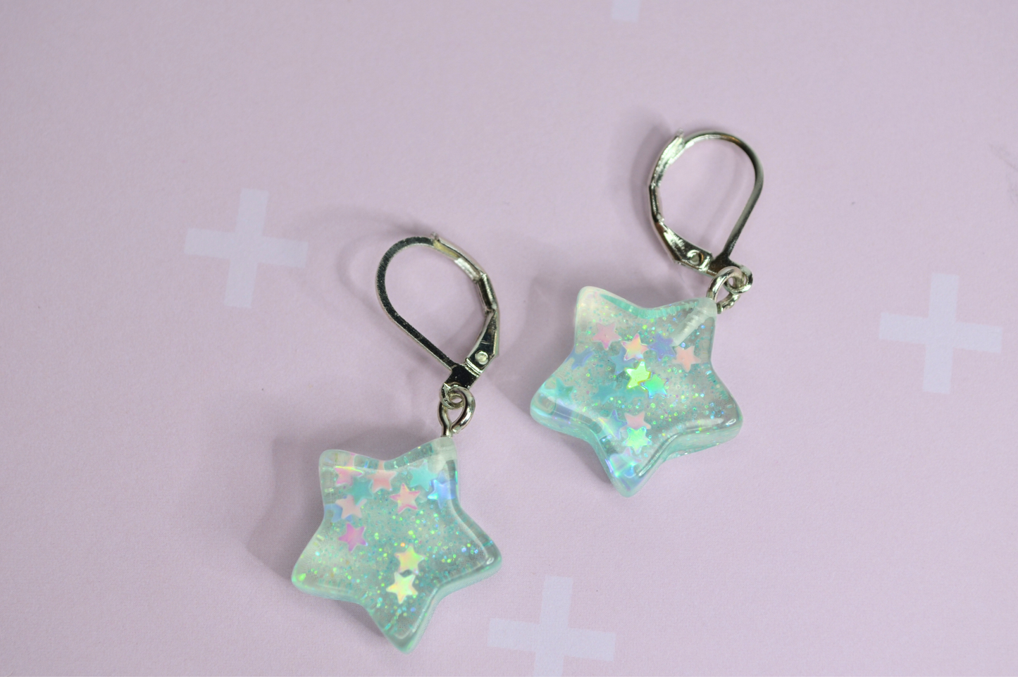 Sparkling Star Glitter Earrings