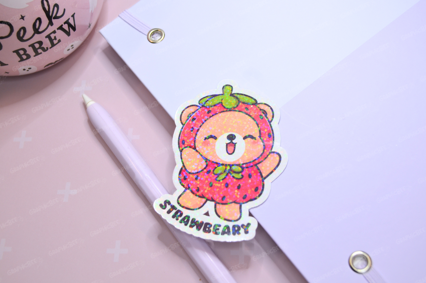 Strawbeary Sticker