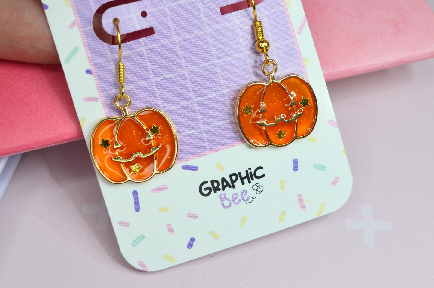 Pumpkin Sparkle earrings