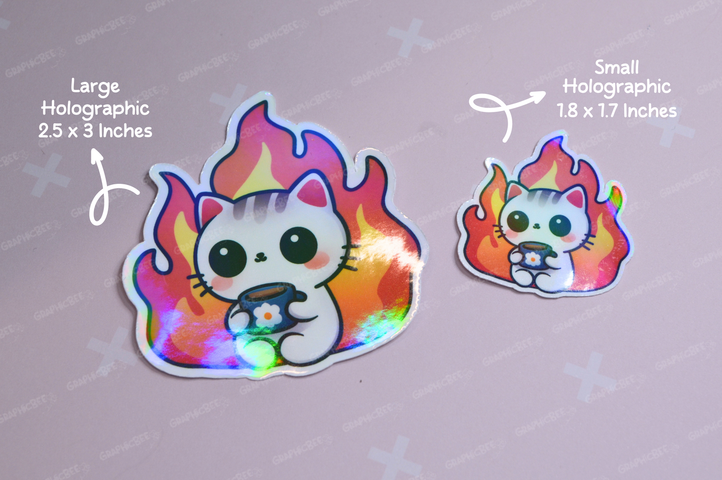Everything is fine cat sticker