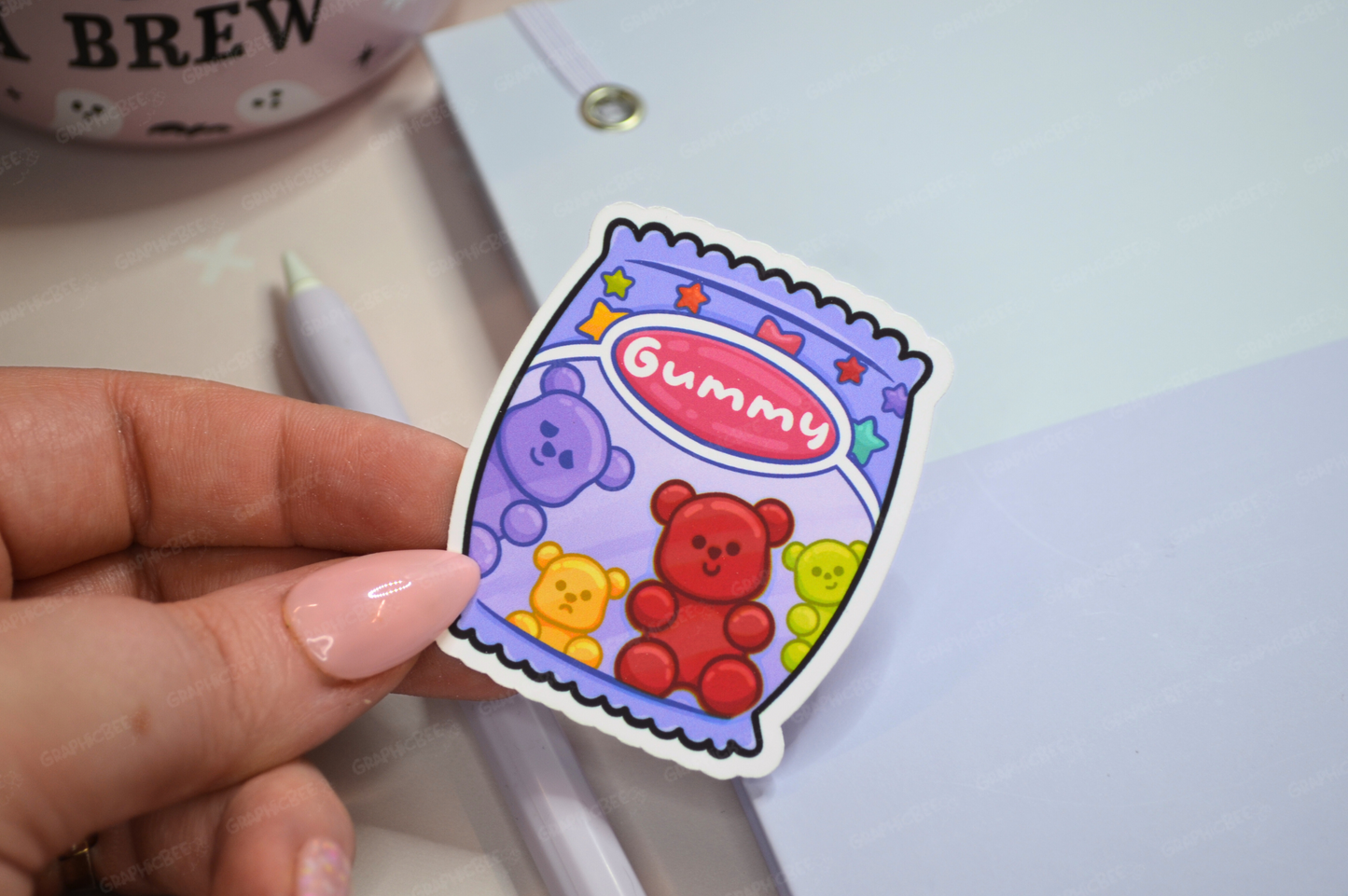 Jelly Bear Packet Sticker