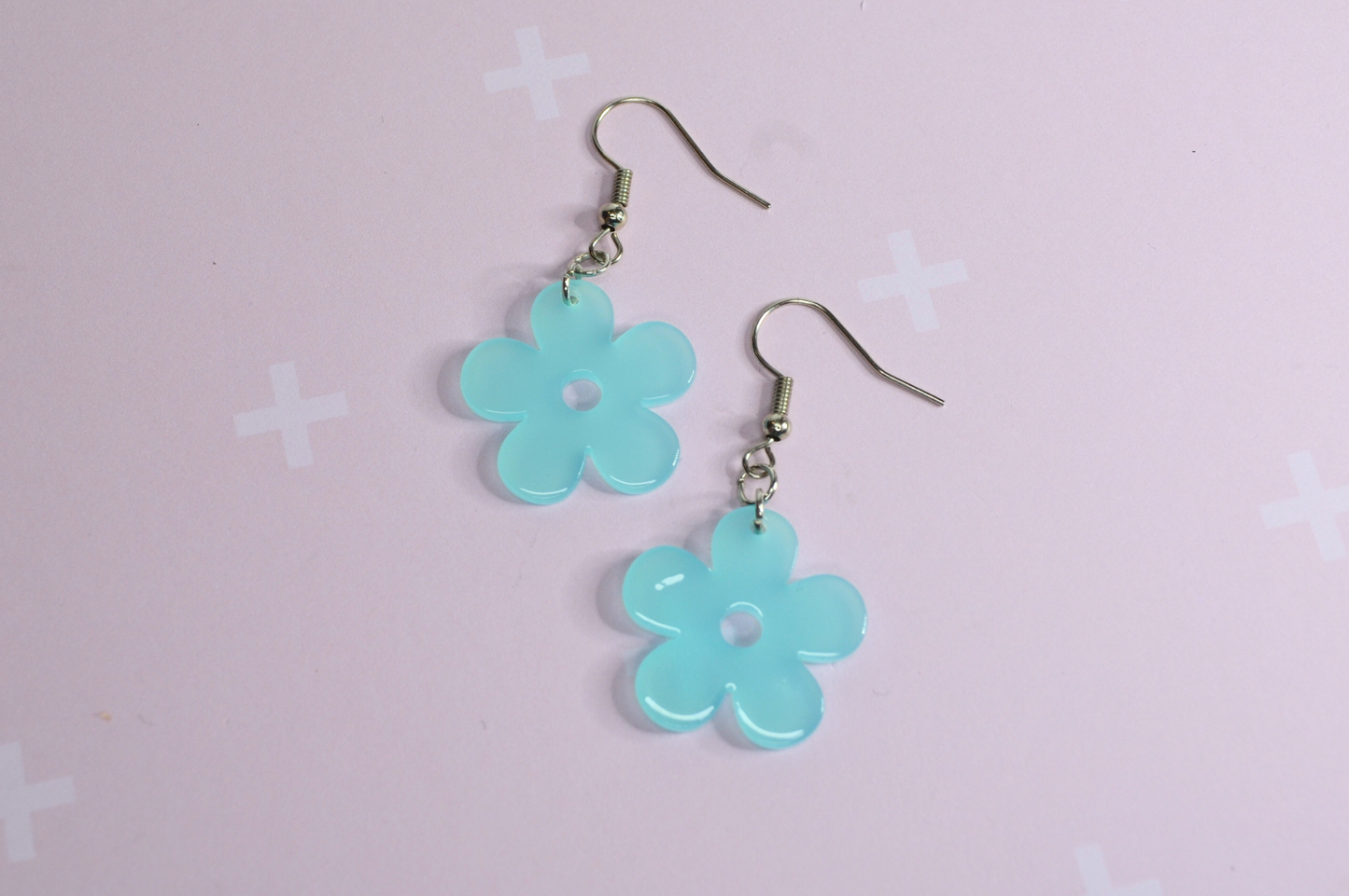 Bright Flower Charm Earrings - Available in many colors