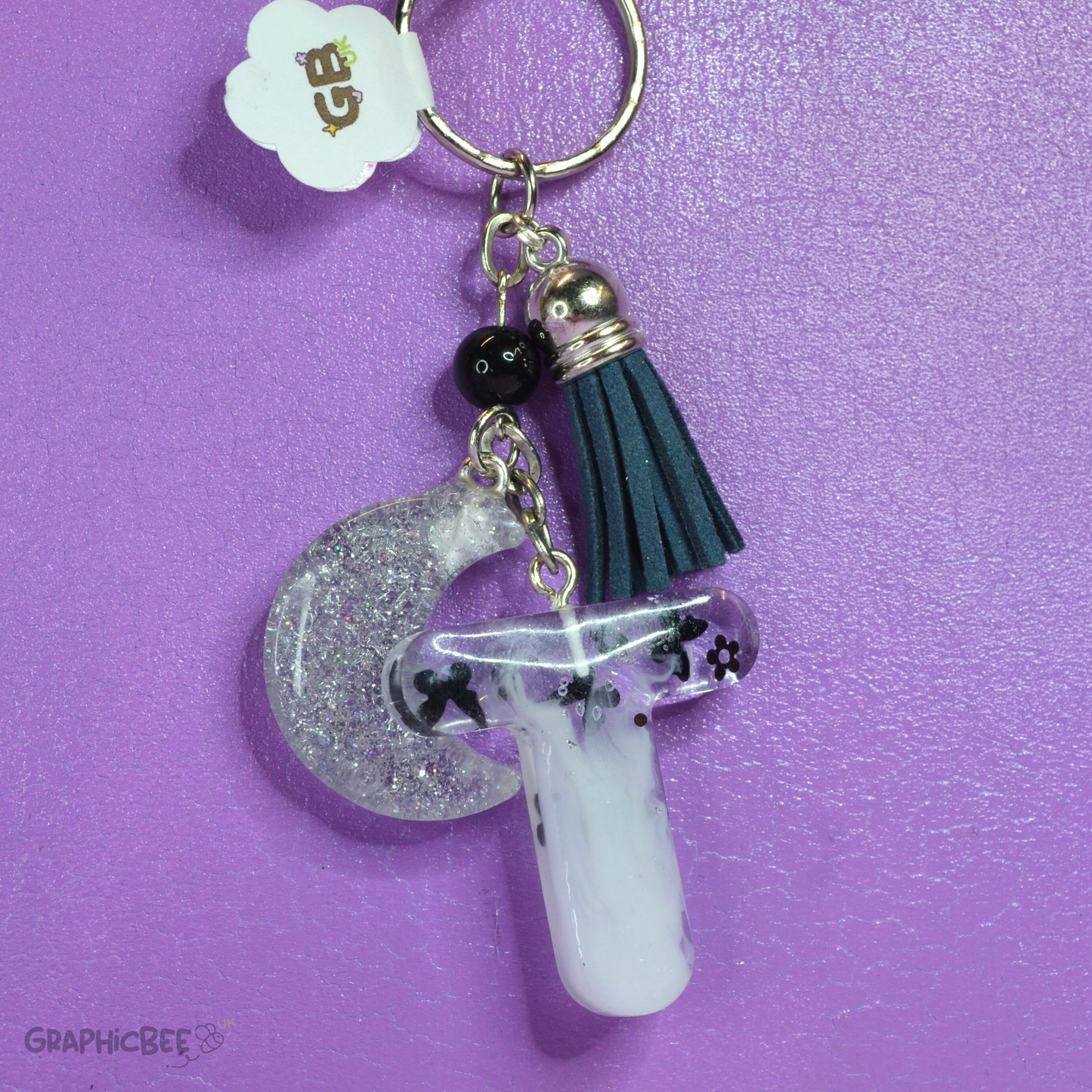 T - Letter Resin Keyring - Various Styles Available