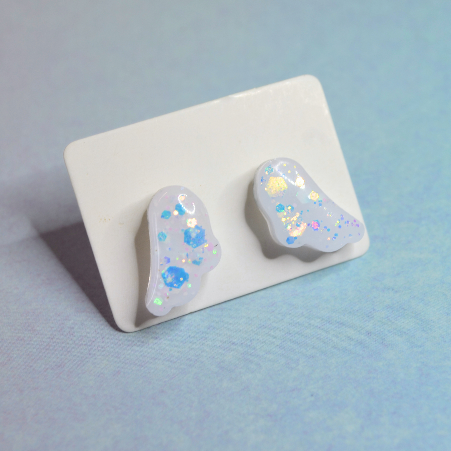 Angel Wings Resin Studs Earrings