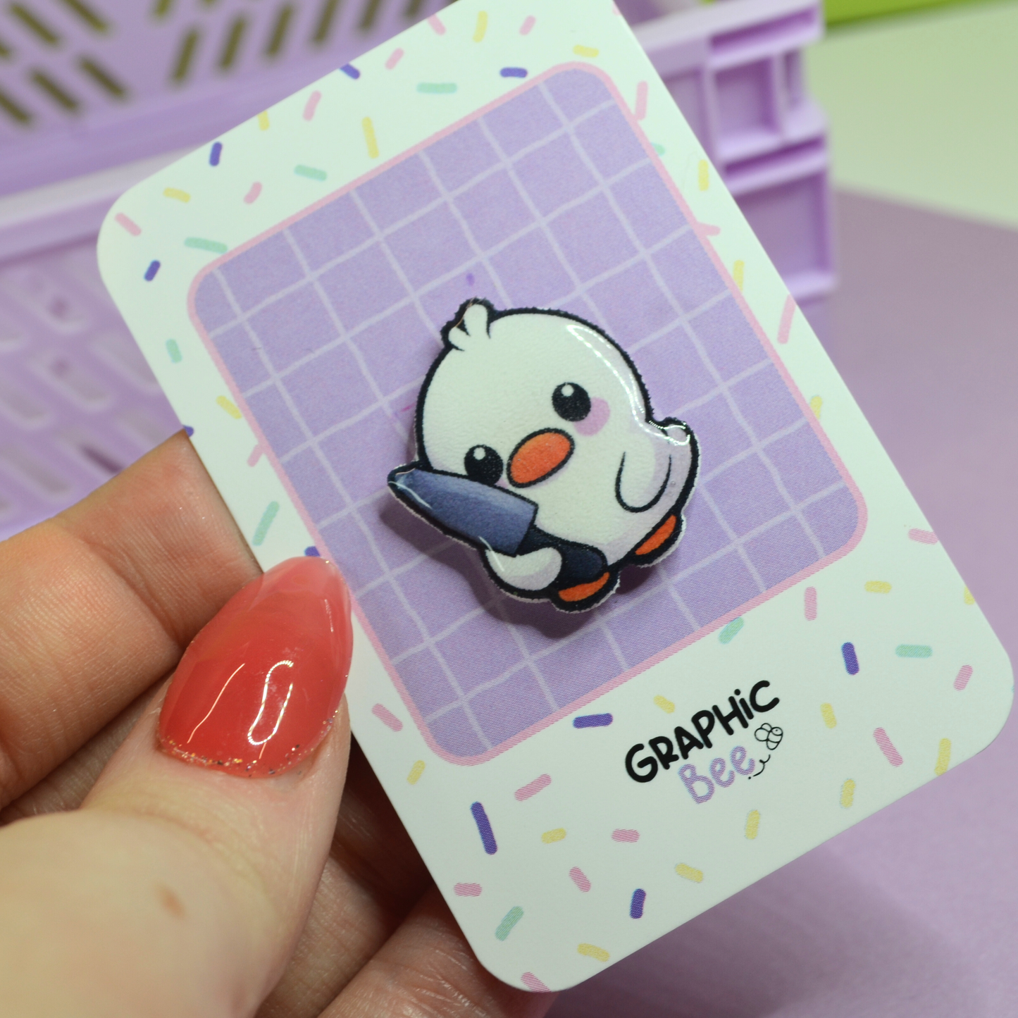 Don't Duck With Me Resin Pin