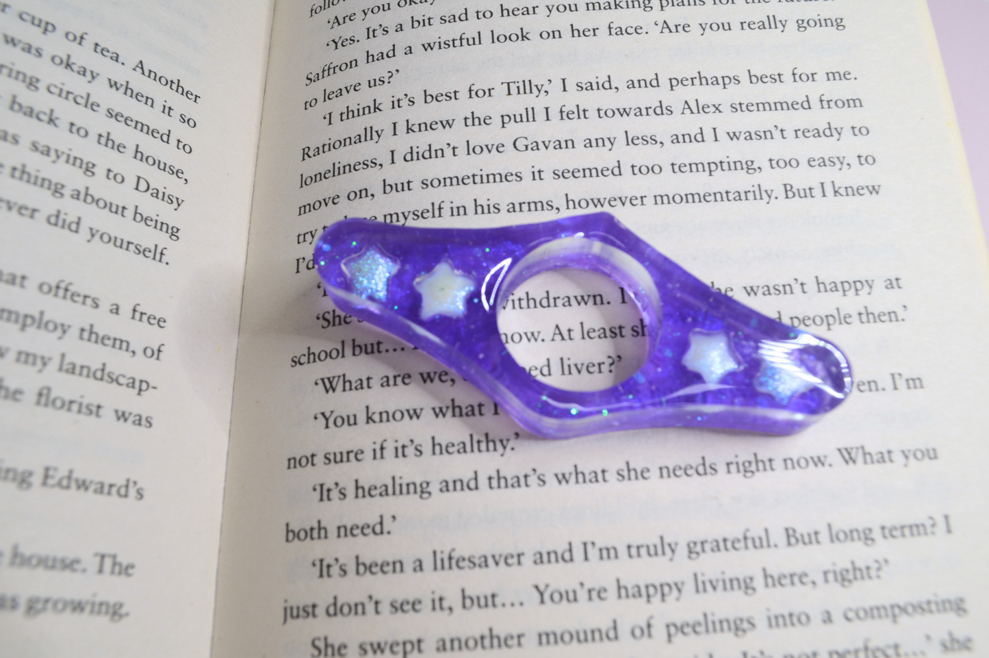 Starry Night Resin Page Holder