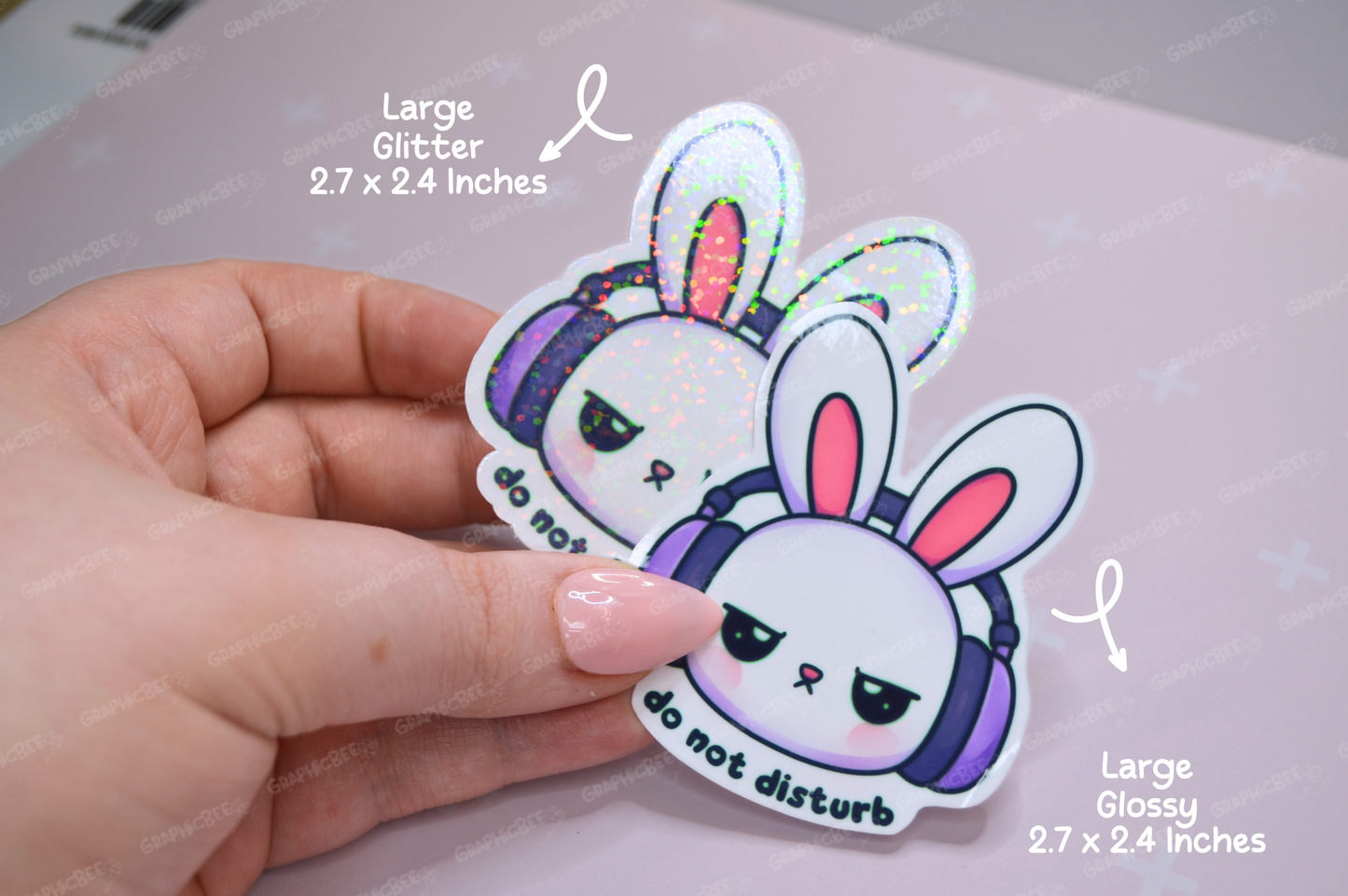 Do Not Disturb Bunny Sticker