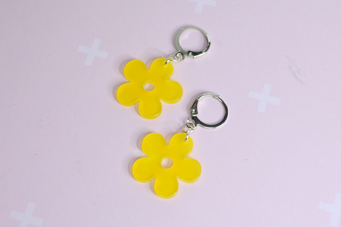 Bright Flower Charm Earrings - Available in many colors