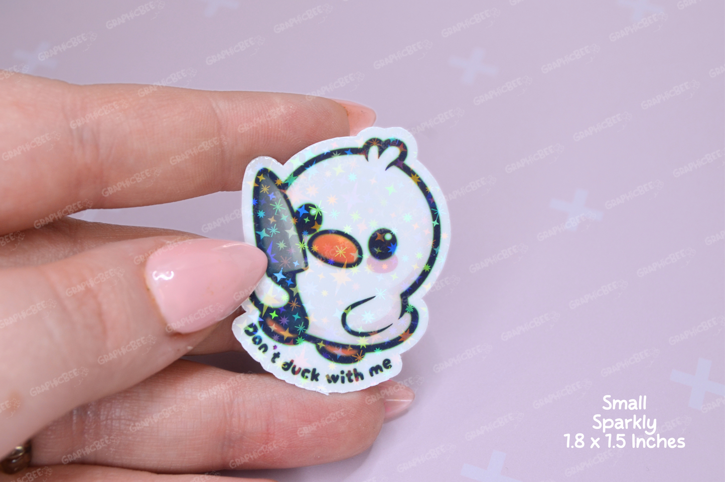 Don't Duck With Me Sticker