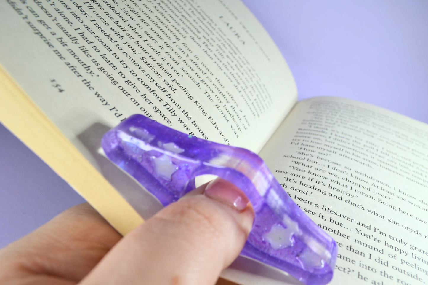 Starry Night Resin Page Holder