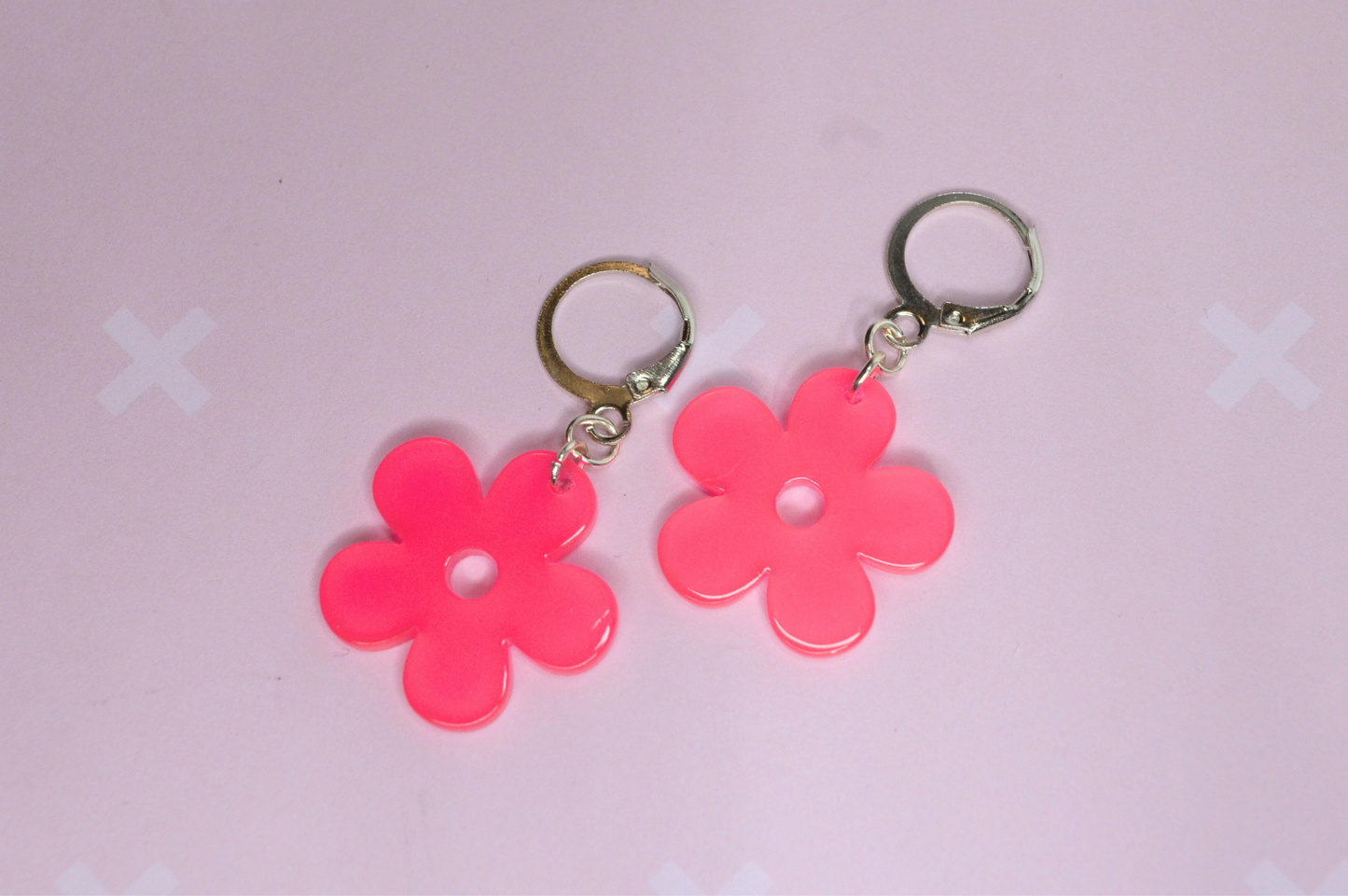 Bright Flower Charm Earrings - Available in many colors