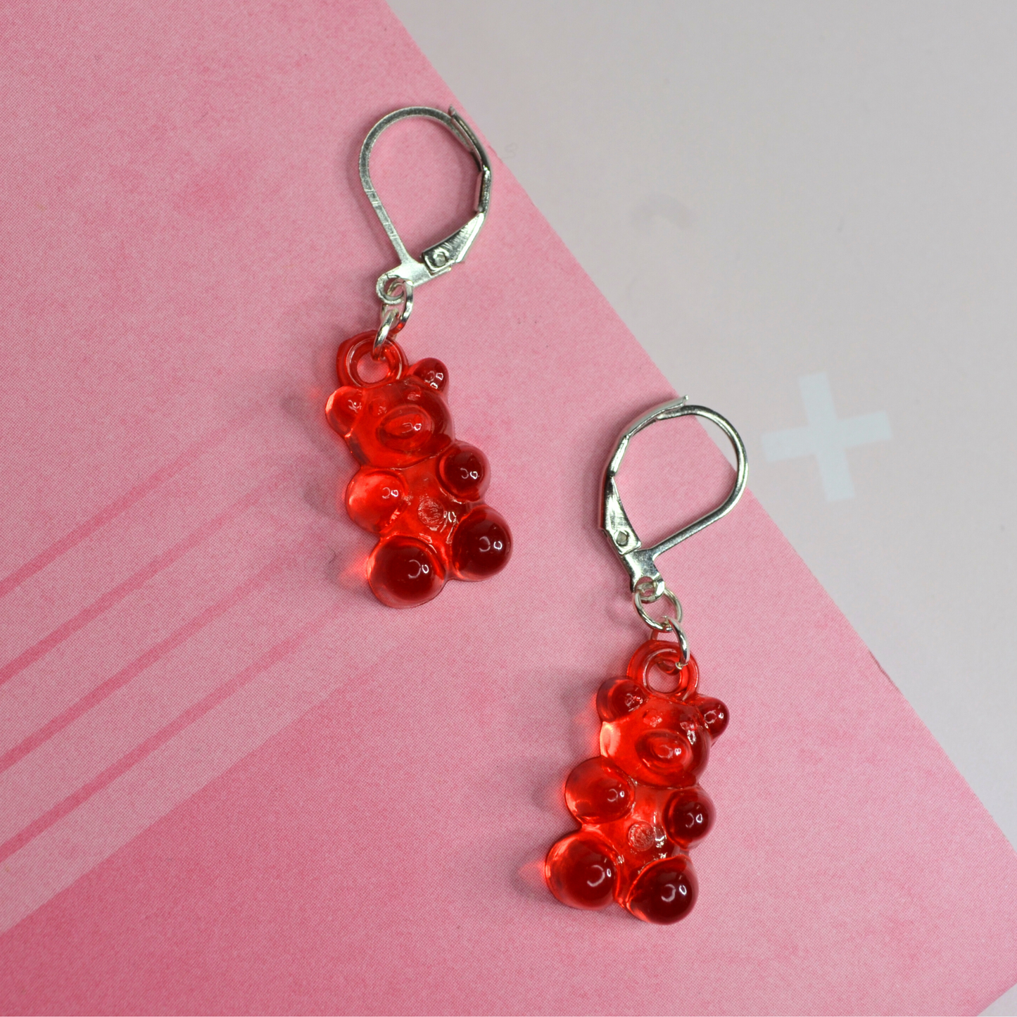 Mini Jelly Bear Earrings - Available in many colors