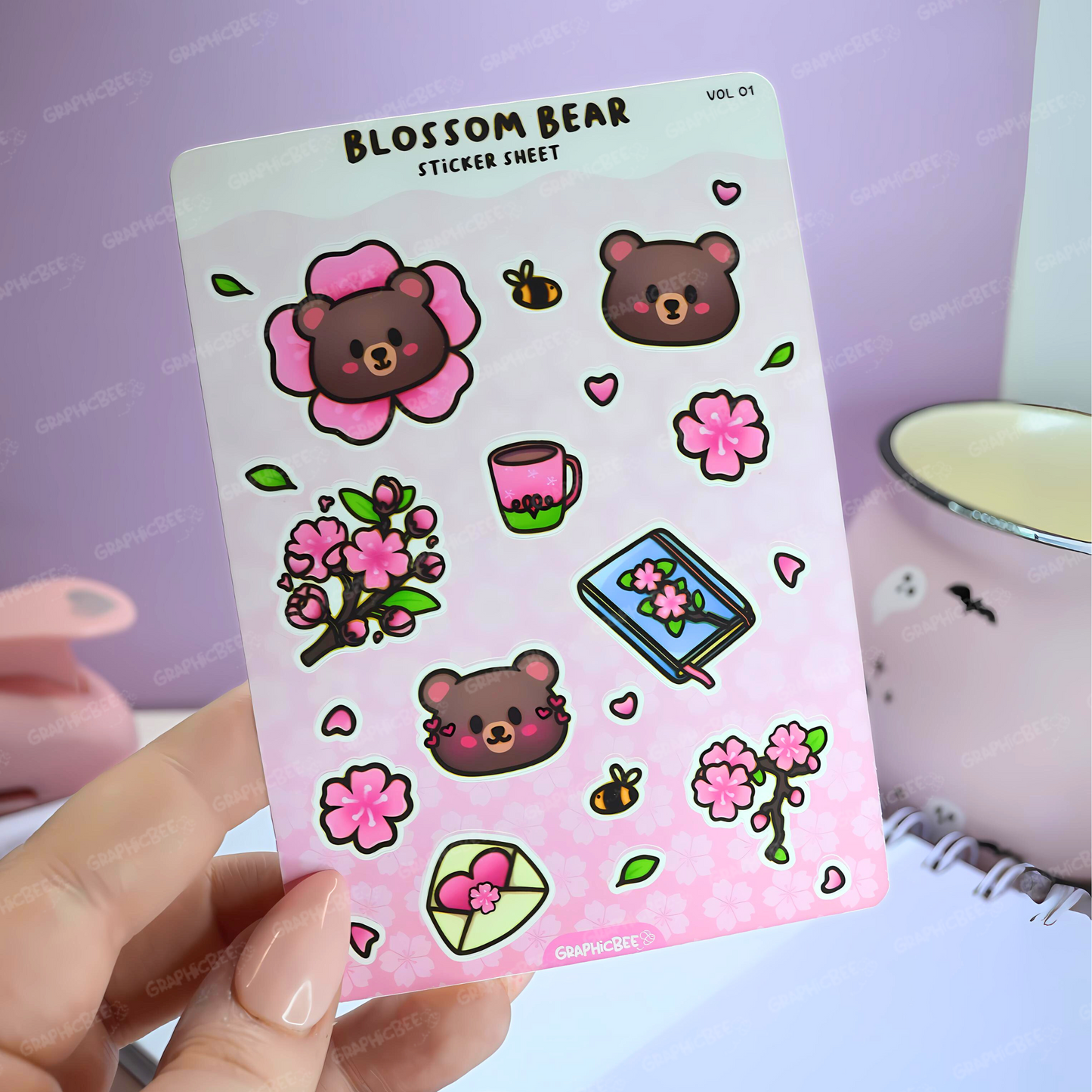 Blossom Bear Sticker Sheet