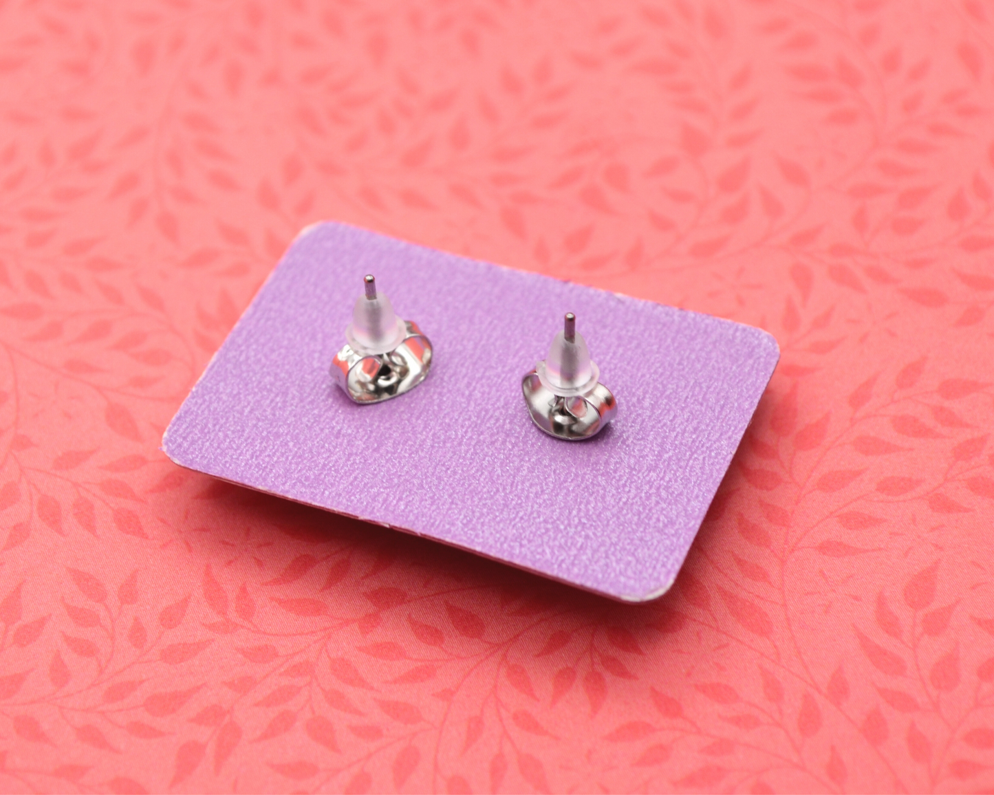 Santa's Coat  Clay Stud Earrings