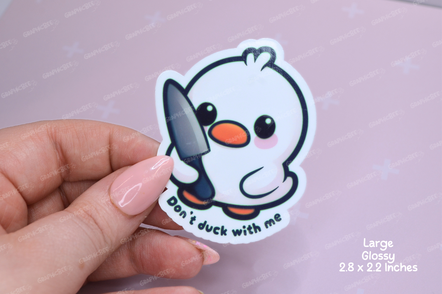 Don't Duck With Me Sticker